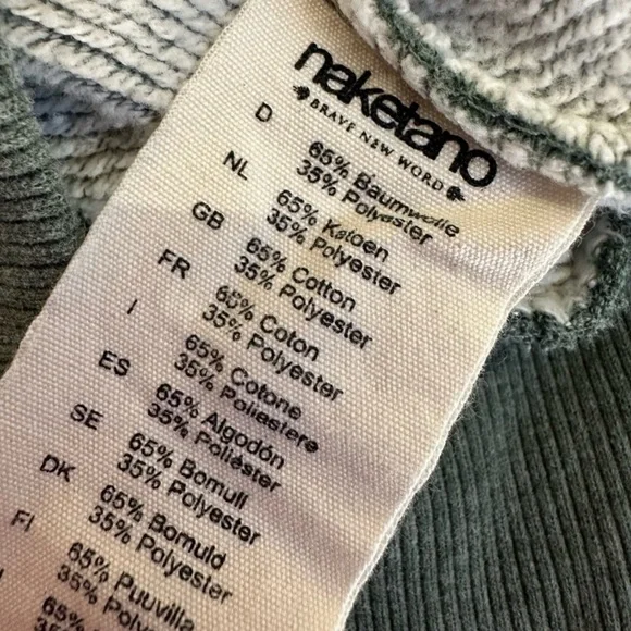 Naketano Hoodie Sweatshirt Darth Green Pullover - Picture 6 of 8